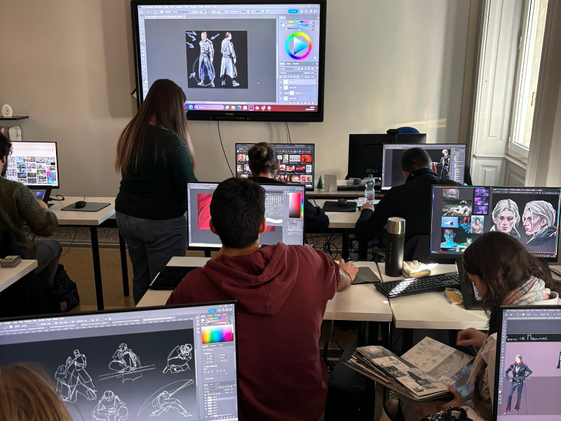 Foto della sede di Genova della scuola Comics